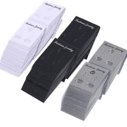 50pcs/pack 3.5x3cm Jewelry Earrings Packaging Display Card Earring Ear Studs Price Tag Earring Post Holder for Jewelry Findings