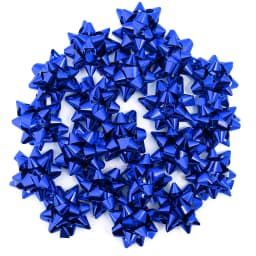 10-20Pcs Christmas Ribbon Bows Colorful Self-Adhesive Star Flower Bow DIY Gift Packaging Christmas Birthday Wedding Decoration