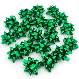 10-20Pcs Christmas Ribbon Bows Colorful Self-Adhesive Star Flower Bow DIY Gift Packaging Christmas Birthday Wedding Decoration