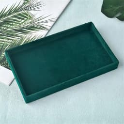 Velvet Jewelry Display Tray Exquisite Jewellery Holder Portable Ring Earrings Necklace Organizer Storage Box Organizator Trays