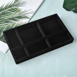 Velvet Jewelry Display Tray Exquisite Jewellery Holder Portable Ring Earrings Necklace Organizer Storage Box Organizator Trays
