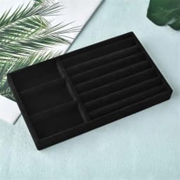 Velvet Jewelry Display Tray Exquisite Jewellery Holder Portable Ring Earrings Necklace Organizer Storage Box Organizator Trays