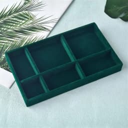 Velvet Jewelry Display Tray Exquisite Jewellery Holder Portable Ring Earrings Necklace Organizer Storage Box Organizator Trays