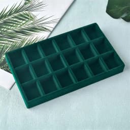 Velvet Jewelry Display Tray Exquisite Jewellery Holder Portable Ring Earrings Necklace Organizer Storage Box Organizator Trays