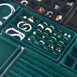 Velvet Jewelry Display Tray Exquisite Jewellery Holder Portable Ring Earrings Necklace Organizer Storage Box Organizator Trays