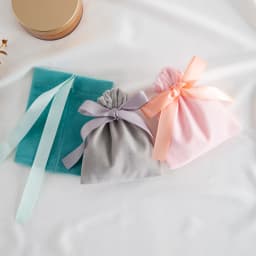 10Pcs Ribbon Velvet Gift Bag Wedding Favors Jewelry Pouches Earrings Ring Stud Nail Headset Phone Case Headset Pocket Organizer