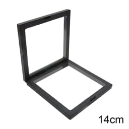 PE Film Colorful Jewelry Storage Box 3D Packaging Case Gemstone Free Stand Floating Frame Membrane Ring Earring Bracelet Display