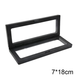 PE Film Colorful Jewelry Storage Box 3D Packaging Case Gemstone Free Stand Floating Frame Membrane Ring Earring Bracelet Display