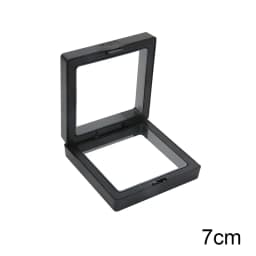 PE Film Colorful Jewelry Storage Box 3D Packaging Case Gemstone Free Stand Floating Frame Membrane Ring Earring Bracelet Display