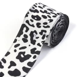 5Yards 4cm Satin Faux Silk Leopard Print Ribbon Handmade Crafts Materials Hair Bow Making Clip Gift Wrapping Clothing Accessorie