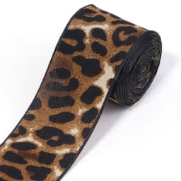 5Yards 4cm Satin Faux Silk Leopard Print Ribbon Handmade Crafts Materials Hair Bow Making Clip Gift Wrapping Clothing Accessorie