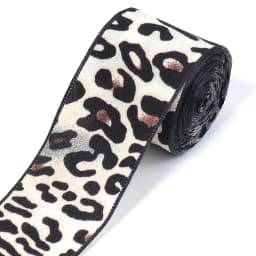 5Yards 4cm Satin Faux Silk Leopard Print Ribbon Handmade Crafts Materials Hair Bow Making Clip Gift Wrapping Clothing Accessorie