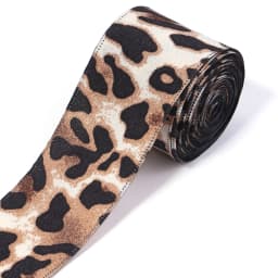 5Yards 4cm Satin Faux Silk Leopard Print Ribbon Handmade Crafts Materials Hair Bow Making Clip Gift Wrapping Clothing Accessorie