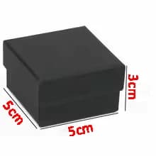 1PCS Black Square Jewelry Display Gifts Box Organizer Engagement for Ring Earring Brooch Necklace Bracelet Packaging Boxes