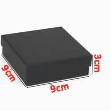 1PCS Black Square Jewelry Display Gifts Box Organizer Engagement for Ring Earring Brooch Necklace Bracelet Packaging Boxes