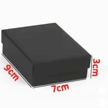 1PCS Black Square Jewelry Display Gifts Box Organizer Engagement for Ring Earring Brooch Necklace Bracelet Packaging Boxes
