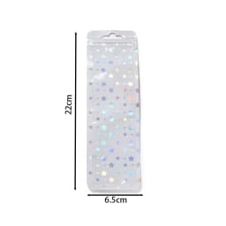 50Pcs/lot Holographic Plastic StarSelf-Sealing Laser Self-Sealing Bag for Jewelry Packaging Gift Storage Bag Supplies