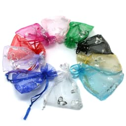 Jewelry Packaging & Display 10pcs/lot RANDOM MIXED Drawable Organza Bags Multisize Choose Gift Bags & Pouches, Packing Bags DIY