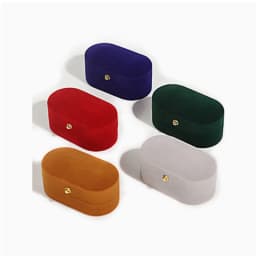 Felt Ring Box mini Portable Ear Stud Jewelry Box Wedding Ring Pair Box Jewelry Storage Box