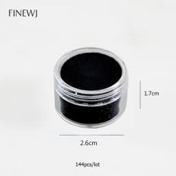 Wholesale Lot of 144 Gemstone Gem Display Box Storage Tool Coin Jar Loose Diamond Packaging Round Box Transparent Organizer Case