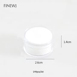 Wholesale Lot of 144 Gemstone Gem Display Box Storage Tool Coin Jar Loose Diamond Packaging Round Box Transparent Organizer Case