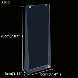 Acrylic High Quality Fashion Transparent Triangle Crystal Jewelry Display Stand Necklace Earrings Shooting Display Set Square