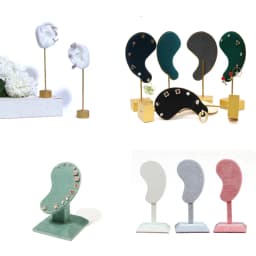 Earring Display Stand Ear Model Ear Clip Stud Jewelry Display Organizer Holder Window Counter Ear Stud Showcase Props