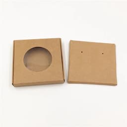 50set Jewelry Displays Paper Boxes for Pendant/Earring/Necklace Carrying Cases Wedding Jewelry Set Gift Packing Box 6*6*1cm