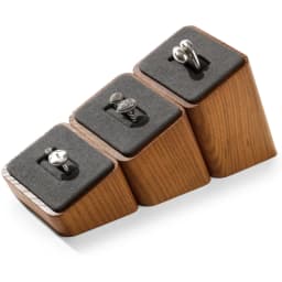Oirlv Wooden Jewelry Organizer Rack Ring Storage Stand Ring Display Rack 3 Piece Set Jewelry Holder Ring Photography Props