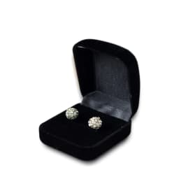 Wholesale Engagement Black Velvet Ring Box Jewelry Display Storage Foldable Case For Wedding Ring Valentine's Day Gift Organizer