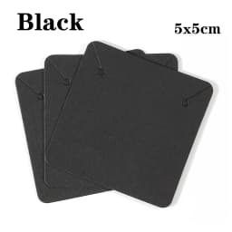 50pcs/lot 5x5cm Kraft Paper Card for Jewelry Packaging Earrings Necklaces Display Cards
