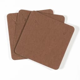 50pcs/lot 5x5cm Kraft Paper Card for Jewelry Packaging Earrings Necklaces Display Cards