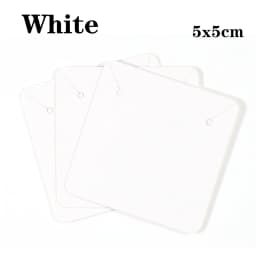 50pcs/lot 5x5cm Kraft Paper Card for Jewelry Packaging Earrings Necklaces Display Cards
