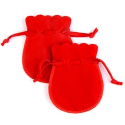 7x9cm 10pcs/lot Round Drawstring Velvet Gifts Bag Soft Jewelry Packaging Wedding/Christmas Candy Jewelry Pouches Wholesale
