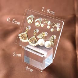 Acrylic Earring display stand earing organizer for jewelry sheet pad jewelery Props jewellery case holders stands customized