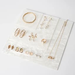 White Acrylic blocks Jewelry Stand Jewellery Holder display Organizer for Bracelet Necklace Ring earring cosmetics perfume tray