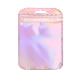 10Pcs/Lot Thicken Zip Lock Bags Colorful Resealable Laser Packaging Bag Plastic Pouch For Beads Jewelry Display Gift Storage Bag