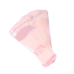 50pcs Holographic Packaging Bags Colorful Resealable Plastic Bags with Hang Hole for DIY Beaded Pens Jewelry and Small Craft