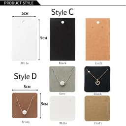 50pcs Earrings Necklaces Display Cards for Jewelry Box Packaging Cardboard Hang Tag Card Ear Studs Paper Card Jewelry DIY