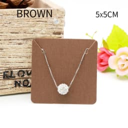 50pcs Earrings Necklaces Display Cards for Jewelry Box Packaging Cardboard Hang Tag Card Ear Studs Paper Card Jewelry DIY