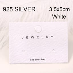 50pcs Earrings Necklaces Display Cards for Jewelry Box Packaging Cardboard Hang Tag Card Ear Studs Paper Card Jewelry DIY