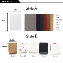 50pcs Earrings Necklaces Display Cards for Jewelry Box Packaging Cardboard Hang Tag Card Ear Studs Paper Card Jewelry DIY