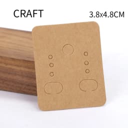 50pcs Earrings Necklaces Display Cards for Jewelry Box Packaging Cardboard Hang Tag Card Ear Studs Paper Card Jewelry DIY