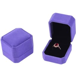 Wholesale Engagement Velvet Earring Ring Packaging Box Jewelry Organizer Valentine's Day Gift Ring Display Holder Storage Box