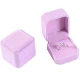 Wholesale Engagement Velvet Earring Ring Packaging Box Jewelry Organizer Valentine's Day Gift Ring Display Holder Storage Box