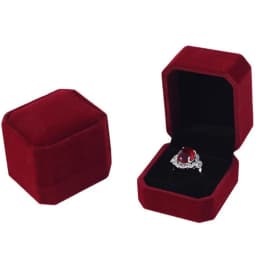 Wholesale Engagement Velvet Earring Ring Packaging Box Jewelry Organizer Valentine's Day Gift Ring Display Holder Storage Box