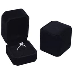 Wholesale Engagement Velvet Earring Ring Packaging Box Jewelry Organizer Valentine's Day Gift Ring Display Holder Storage Box