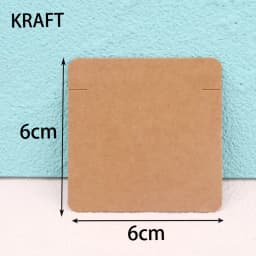 50pcs/lot 10*6cm Kraft Paper Packing for Handmade Necklace Bracelets Jewelry Display Cards Storage Retail Tags Holder
