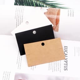 50pcs/lot 10*6cm Kraft Paper Packing for Handmade Necklace Bracelets Jewelry Display Cards Storage Retail Tags Holder