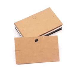 50pcs/lot 10*6cm Kraft Paper Packing for Handmade Necklace Bracelets Jewelry Display Cards Storage Retail Tags Holder